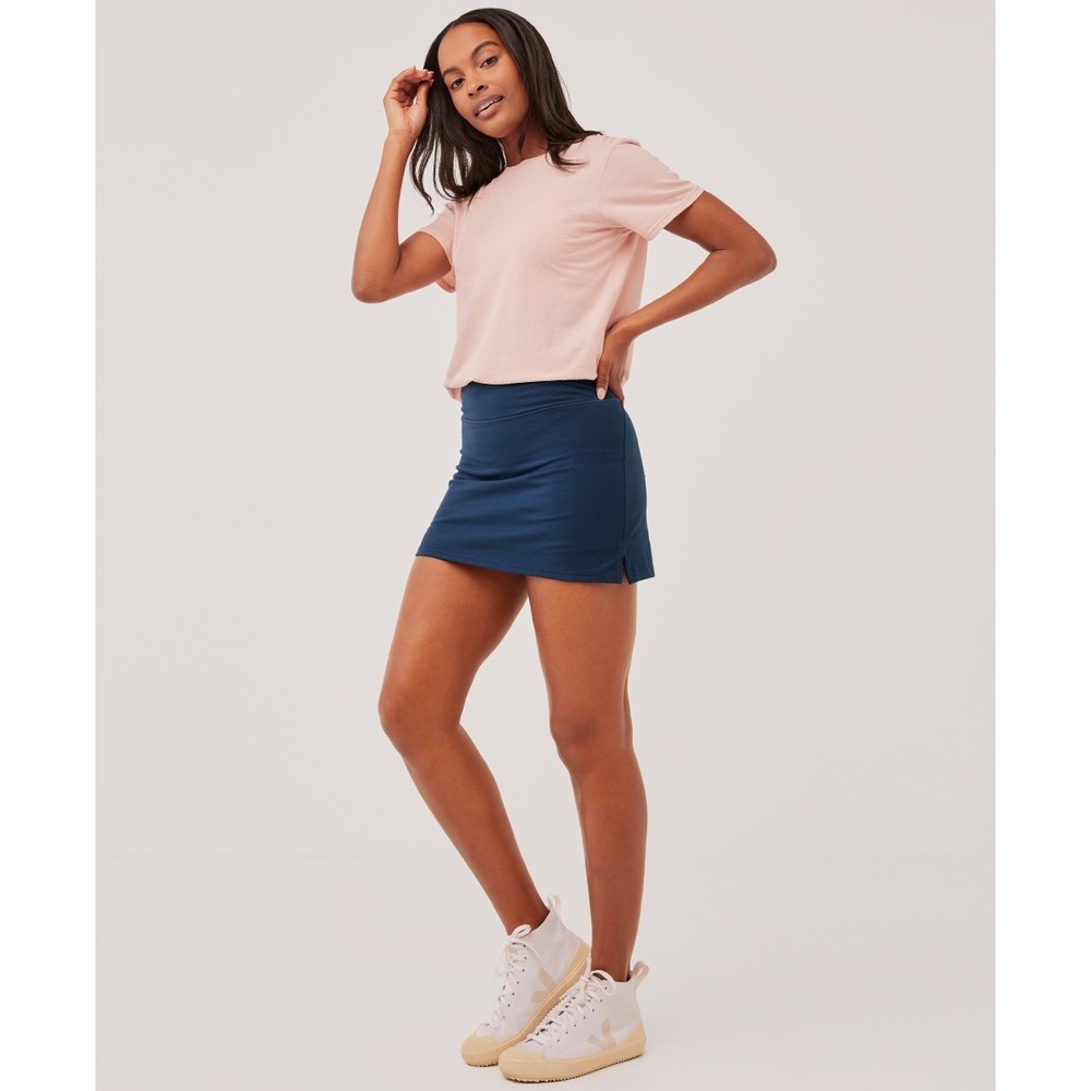 Pact Organic Cotton PureActive Skort Blue Teal Active Skirt XL